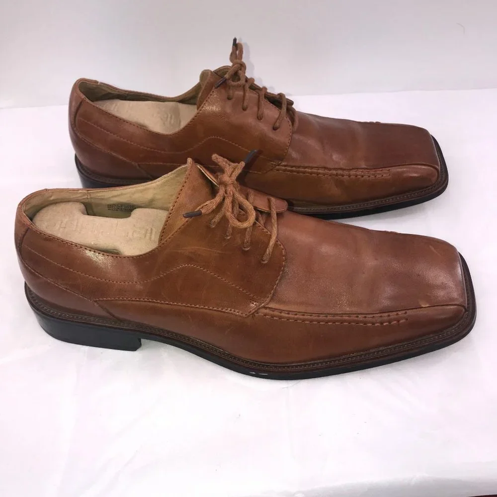 STACY ADAMS BROWN LEATHER DRESS‎ SHOES